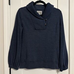 Converse Navy Cowl Neck Sweater